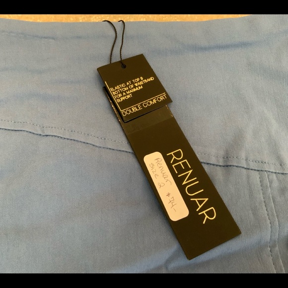 NEW RENAUR BLUEBERRY SKIRT SIDE SLIT - Picture 2 of 5